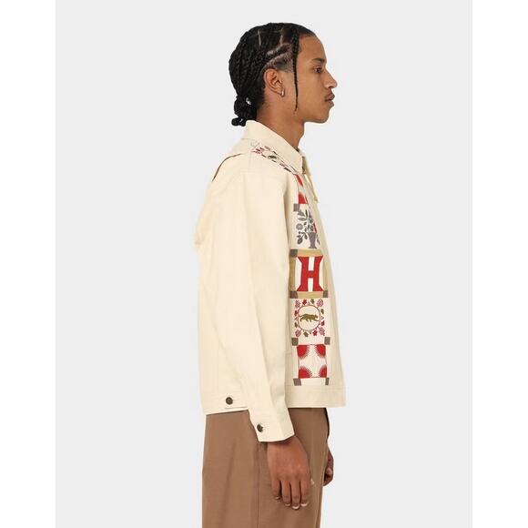 Honor The Gift Men's Hawthorne Patchwork Embroidered Canvas Box Fit Jacket - Picture 3 of 8